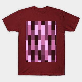 Pink Tones Geometric Tiling Pattern T-Shirt